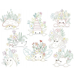 Stickserie - Magische Frühlingsfreunde